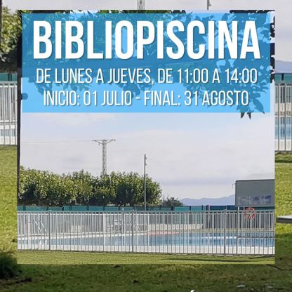 Las mañanas de julio y agosto, la Biblioteca se muda a la piscina: refréscate y lee al aire libre.